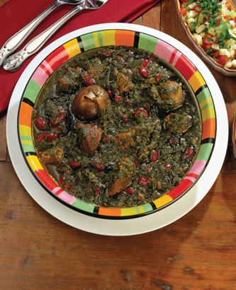 خورش قورمه سبزی با گوشت